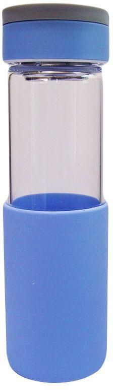 Arkman Glass Water Bottle - 550ml - Blue
