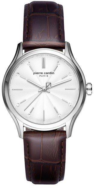 Pierre Cardin Womens Quartz Watch, Analog Display and Leather Strap PC902432F01