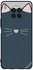 Protective Case Cover For Honor 50 lite Cat Leather Pattern