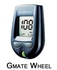 GMate جهاز قياس نسبة السكر في الدم (ويل) + قلم الشك + 100 شكاكة و125 شريط وحقيبة