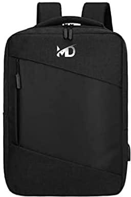 MD Classic Laptop Travel Bag Professional Large School Backpack Waterproof USB Charging Port for Men Women