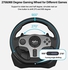 PXN V9 Gaming Steering Wheels,270/900° Driving Sim Racing Wheel,PC Game Steering Wheel with Racing Paddle Shifters,3-pedal Pedals And Gear lever Bundle for Xbox Series X|S,PS3,PS4,PC,Xbox One,NS