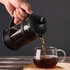 مكبس القهوة الفرنسي اليدوي لتحضير القهوه والشاي بنكهه لذيذه مع سعه 350 مل.
