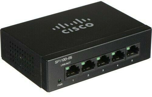 Cisco SF100D-05-NA 5 Port 10/100 Desktop Switch