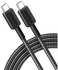 Anker 322 USB-C To USB-C Cable (6ft Braided) 60W Max Charging Safe Charging - A81F6H11