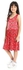 Andora Girls Soft & Comfy Sleeveless Floral Dress - Red