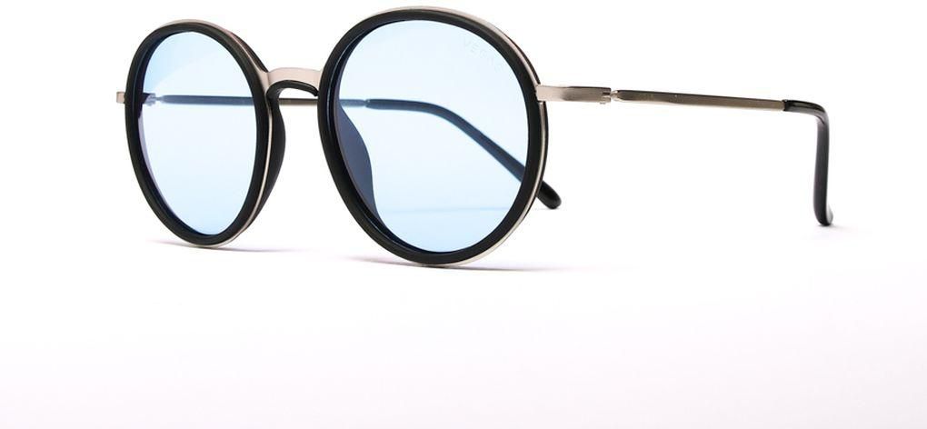 Vegas Men's Sunglasses V2038 - Silver & Light Blue