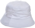 Foldable Cotton Bucket Sun Hat For Unisex Adults - White