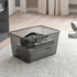 TROFAST Storage combination with boxes - grey/dark grey 34x44x56 cm