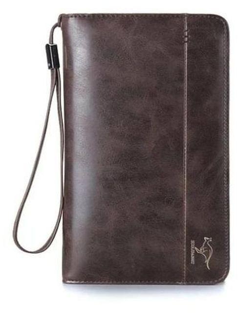 Guanine Leather Men's Wallet - Brown