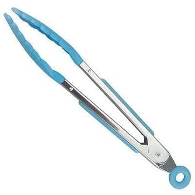 one year warranty_BBQ Tongs Stainless Steel Handle Utensil Silicone - Blue [BTX-1]09885524