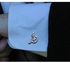 Handmade Cuff Links - Mohamed Name - Silver Plated & Neikal