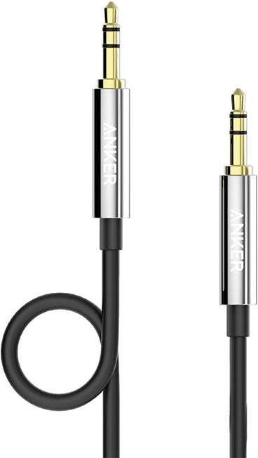Anker 3.5mm Male to Male Audio Cable 4ft, Black
