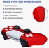 Rock Pow Thicken Grip Silicone Skin Case Anti-Slip Protector Cover with 8 Thumb Grips for Ps5 (Red)