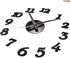 Generic Sangtai6168s Creative 3D Mute DIY Digital Wall Clock Decorative Acrylic Sticker Watch