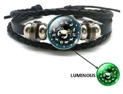 Gemstone Horoscope Leather Bracelet