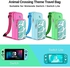 TNP Switch Bag, Travel Bag Compatible with Nintendo Switch & Switch Lite - Shoulder Bag Travel Case Cute Portable Carrying Backpack for Animal Crossing Games Accessories Console & Dock Charger - Blue