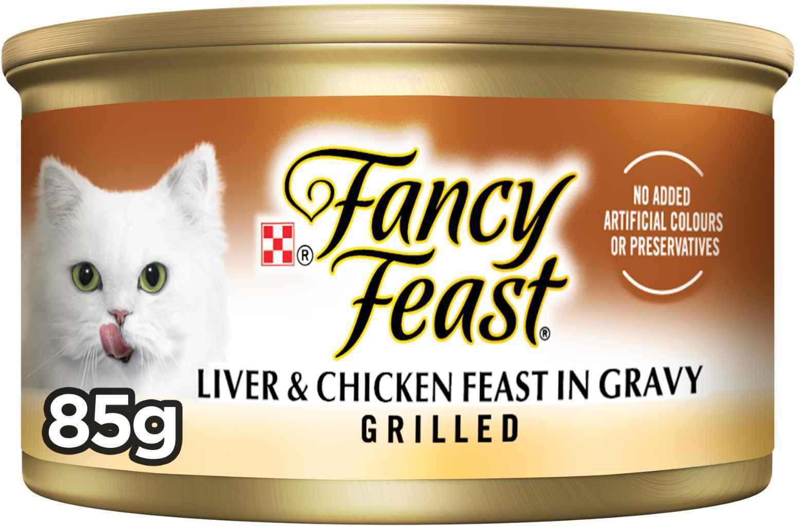 Purina Fancy Feast Classic Pate Chicken &amp; Liver Feast Gourmet Cat Food 85g