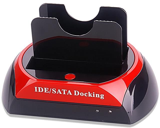 Generic 2.5\" 3.5\" IDE SATA OTB USB 2.0 HDD Docking Station UK - Red