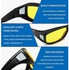 POGOOD Night Driving Glasses Over Glasses Polarized Anti-Glare HD Night Vision Glasses for Men Women, Yellow Lens, Multicolor