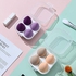 4-Piece Makeup Sponge With Storage Box Foundation Sponge Cosmetic Tools For Women (Multi Color)