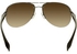 Prada Men's Gradient Linea Rossa PS56MS-5AV6S1-65 Brown Aviator Sunglasses