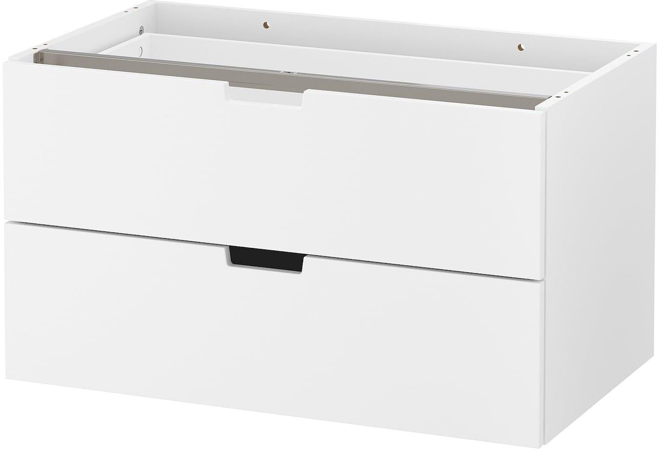 NORDLI Modular chest of 2 drawers - white 80x45 cm