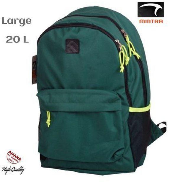 Mintra Comfortable Backpack - Waterproof - Durable Fabric - Capacity 20 L - Dark Green