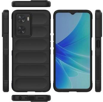 Oppo A77 4G Original Magic Shield Shock-Resistant Case Cover with Ultra Protection and Soft Padded Interior - Black