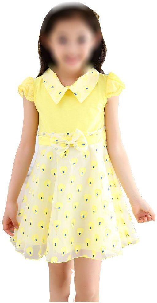Shift Dress For Girls Size 9 - 10 Years , Multi Color
