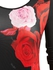 Plus Size Rose Print Bodycon Mini Dress - L
