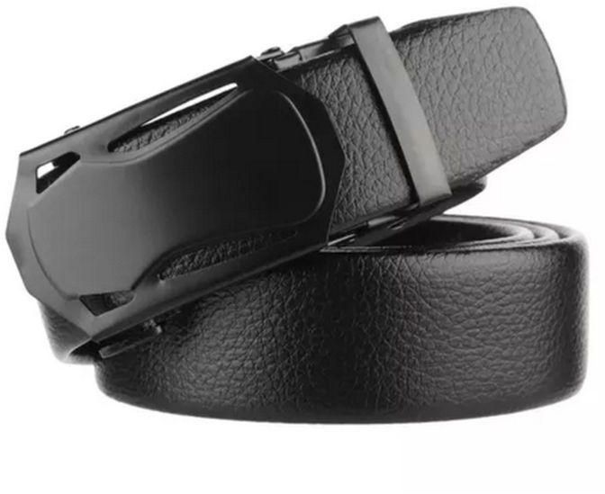Belts For Men Black Leather Dress Belt With Automatic Buckle