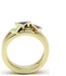 Lust Epoxy Triangle Stackable Ring (Set Of 3) - Gold