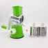 Vegetable Slicer Cutter Chopper Cheese Grater Manual Rotary Round Drum Stainless Steel Blades 3 Blades Round Cutter