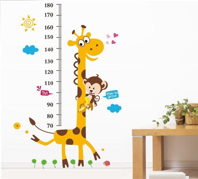 Removable baby room wall sticker-Height measure