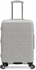 CALVIN KLEIN Insignia Luggage 1 Pcs Lightweight Spinner Suitcase with TSA Lock (Heather Grey, 24-Inch)