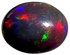 حجر اوبال متغير اللون  مقصوص قصة بيضاوية الشكل بوزن 2.00 قيراط