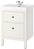 HEMNES / ODENSVIK Wash-stand with 2 drawers, white