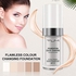 TLM Liquid Foundation Cream Foundation Flawless Colour Changing Warm Skin Tone Foundation Makeup Base Nude Face Moisturizing Liquid Cover Concealer for Women Girls