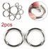 Universal Plated Gate Spring Ring Round Push Snap Hooks For Purses And Handbags Key Ring