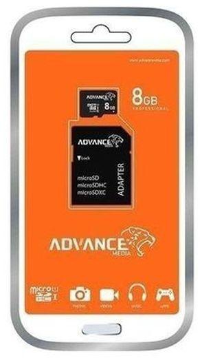 Advance 8GB Micro SD Plus Adapter Memory Card