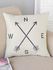 1Pc Decorative Cushion Cover Brief Style Letters Pattern Sofa Pillowcase