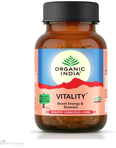 ORGANIC INDIA Organic Vitality Capsules - 60 Caps