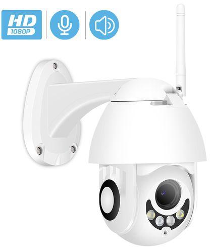IP Camera WiFi 2MP 1080P Wireless PTZ Speed Dome CCTV IR Onvif Camera Outdoor Security Surveillance IpCam Camara Exterior(1080P (NO SD Card))
