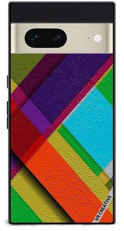 Protective Case Cover For Google Pixel 7 Vectors Design Multicolour
