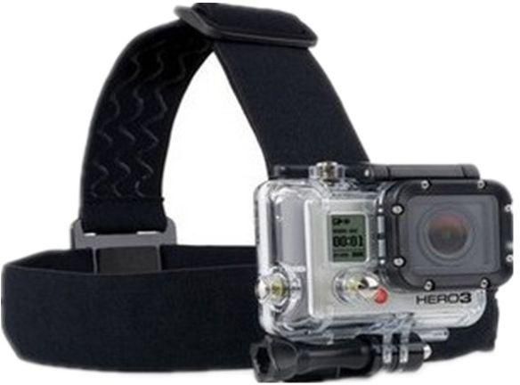 Elastic  Head Strap Band Mount with 3 strip of glue for GoPro Hero 2 3 3  Plus