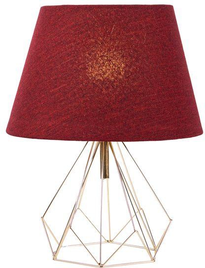 Nagafa Shop Bruno 1 Lamp Dark Red*gold Table Lamp-TDRG-1