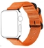 For Apple Watch Series 7 45mm Lightweight Woven Nylon Sport Strap - Orange
