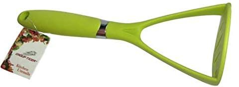 Plastic Potato Masher- green_ with one years guarantee of satisfaction and quality