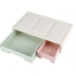 Innovative And Practical Multi-colored 2-drawer Plastic Organizer. - Color May Vary